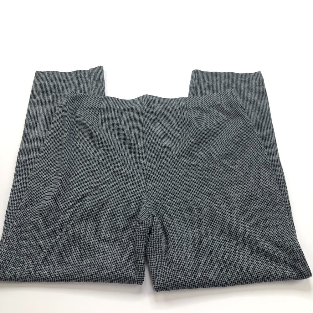 J. Jill Ponte Slim Leg Pull On Medium (Fit 32W 27L) Mid Rise Pants Houndstooth